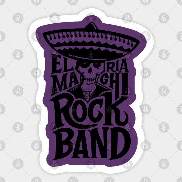 El Mariachi. Rock band Sticker by helcapitano